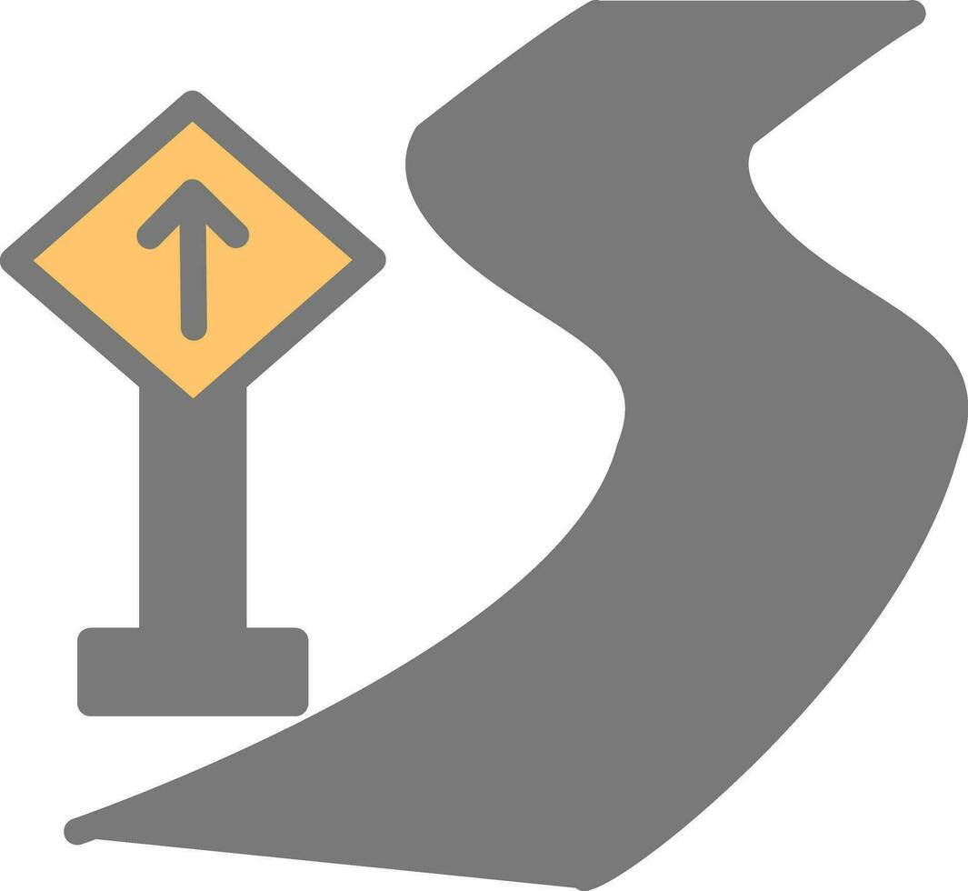 Straßenschild-Vektor-Icon-Design vektor