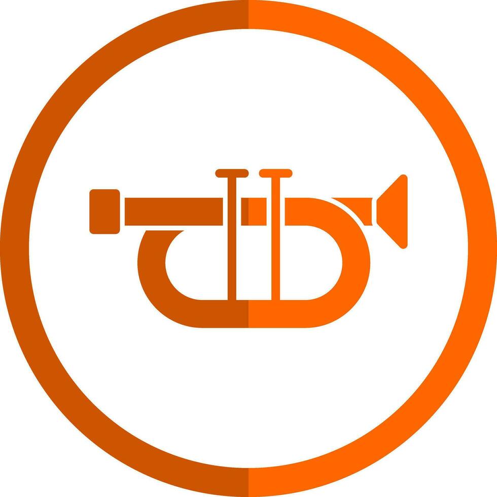 Trompete-Vektor-Icon-Design vektor