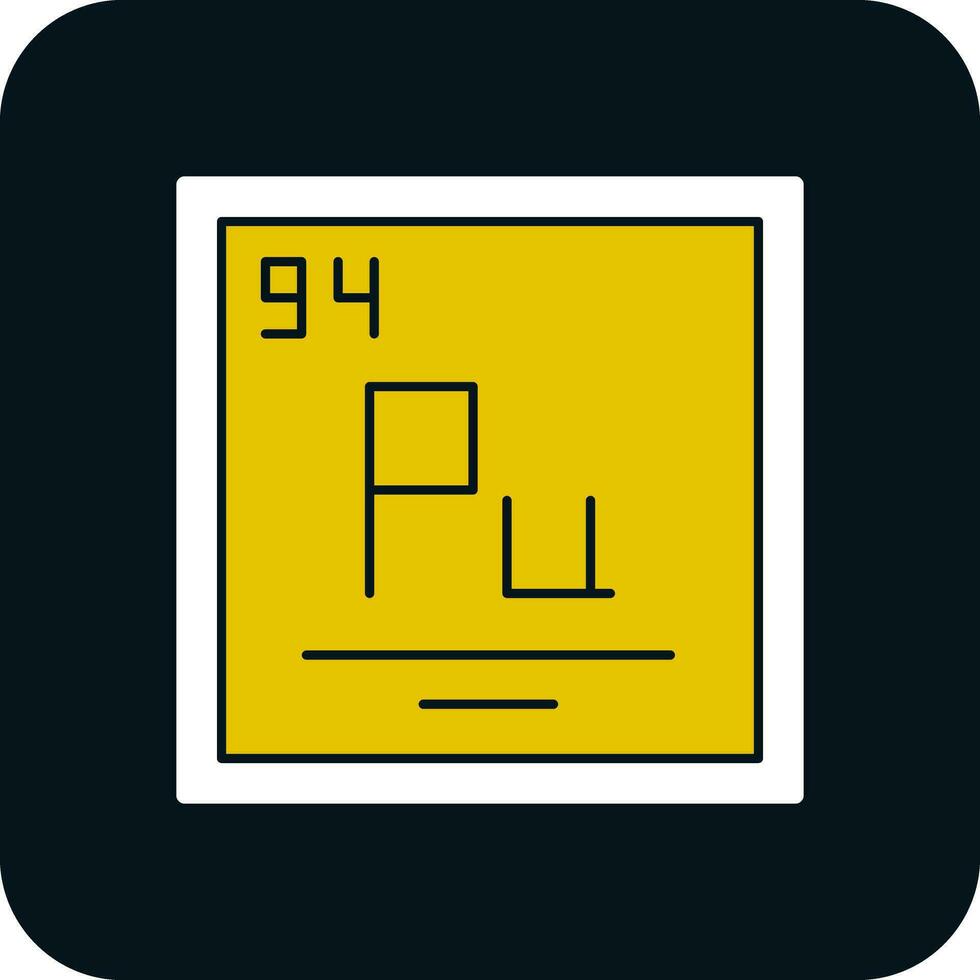 plutonium vektor ikon design