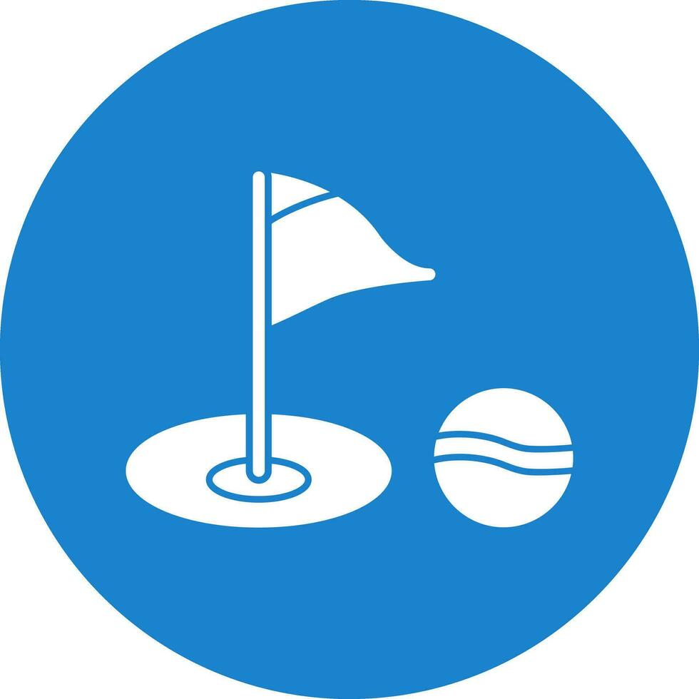 Golf-Vektor-Icon-Design vektor