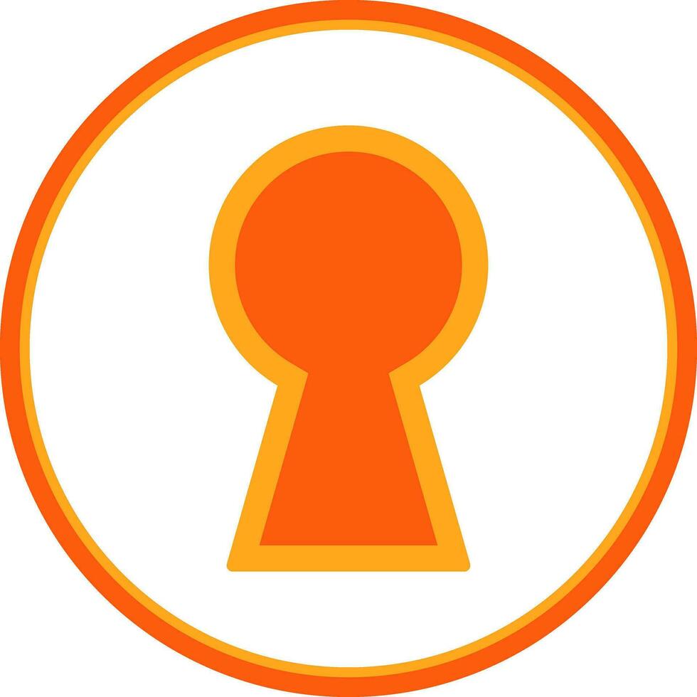 Schlüsselloch Vektor Symbol Design