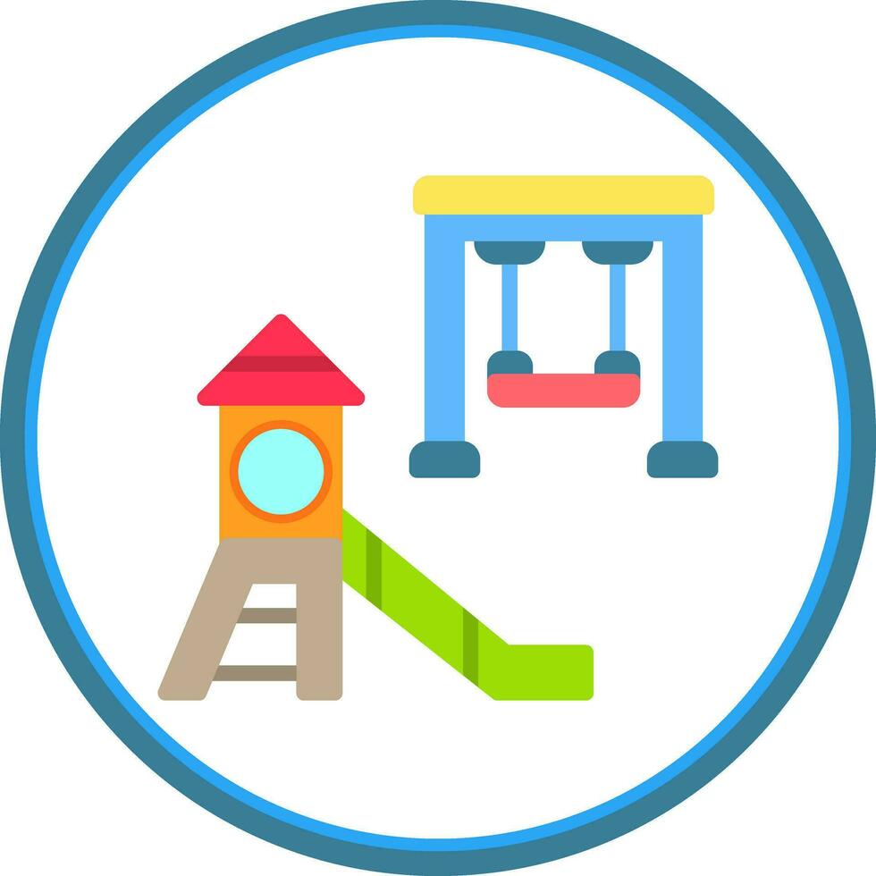 Spielplatz-Vektor-Icon-Design vektor