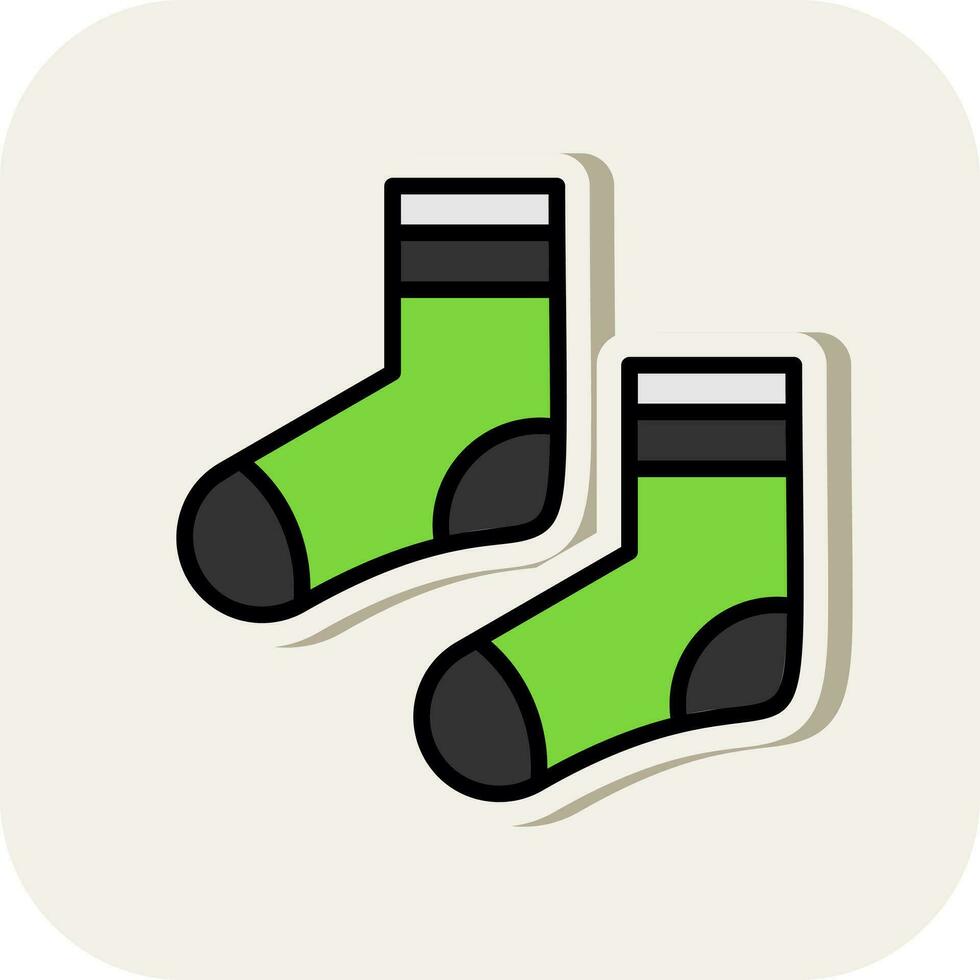 Socken-Vektor-Icon-Design vektor