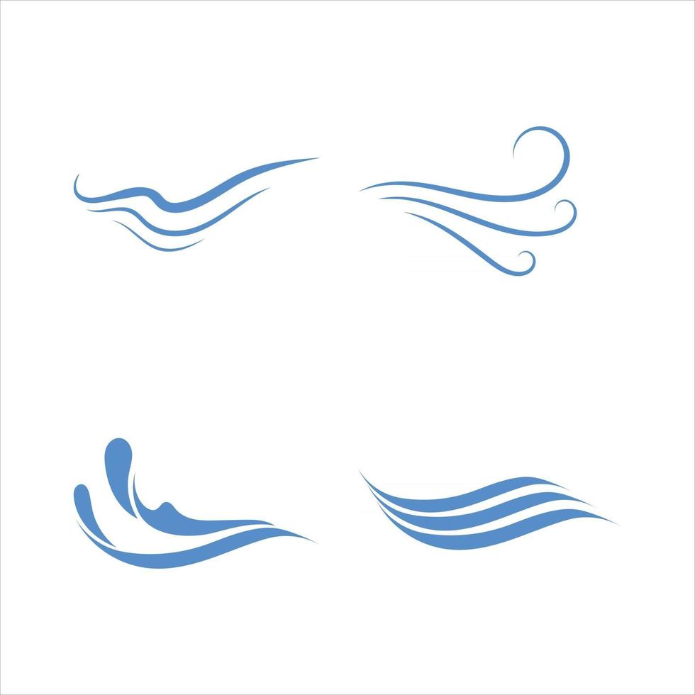 vatten droppe logotyp mall vektor våg abstrakt