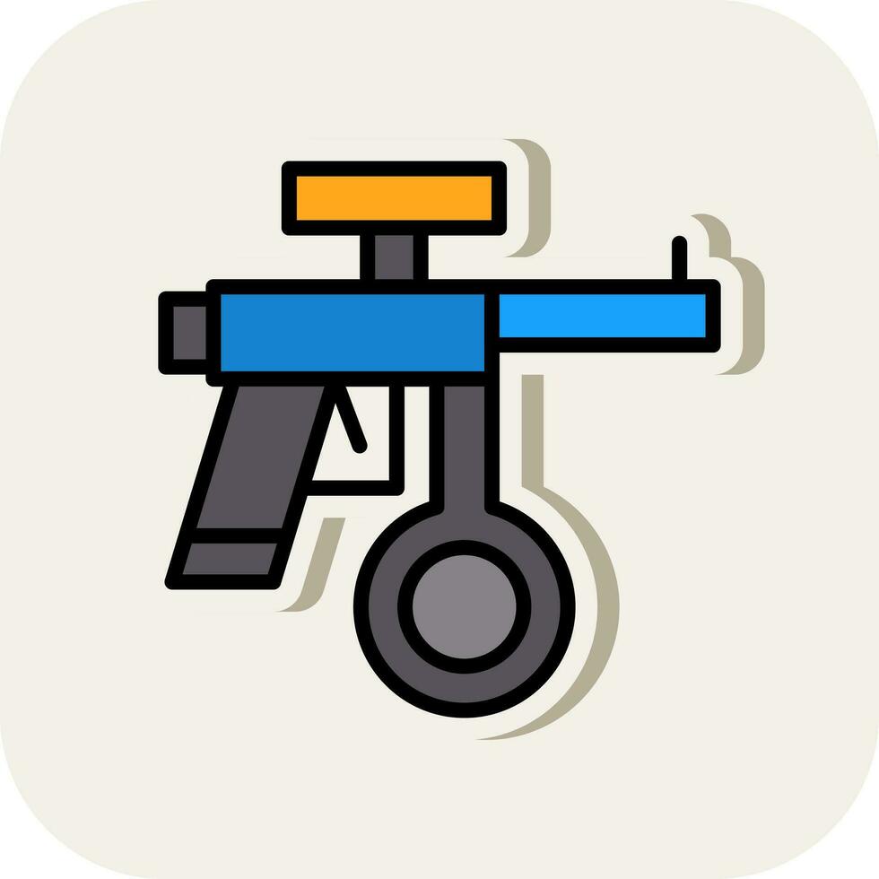 Paintball-Vektor-Icon-Design vektor