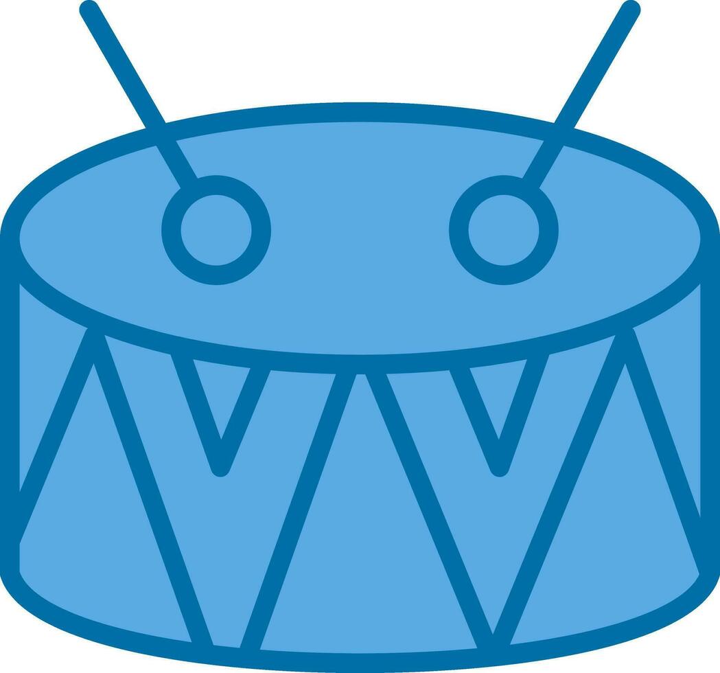 Drum-Vektor-Icon-Design vektor