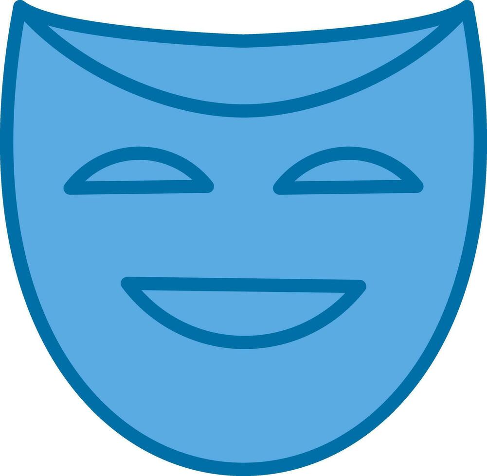 Theatermasken-Vektor-Icon-Design vektor