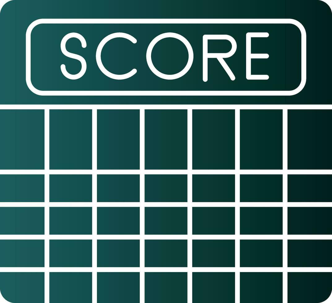 Score-Vektor-Icon-Design vektor