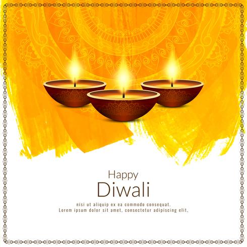 Abstrakt vacker Happy Diwali festival bakgrund vektor