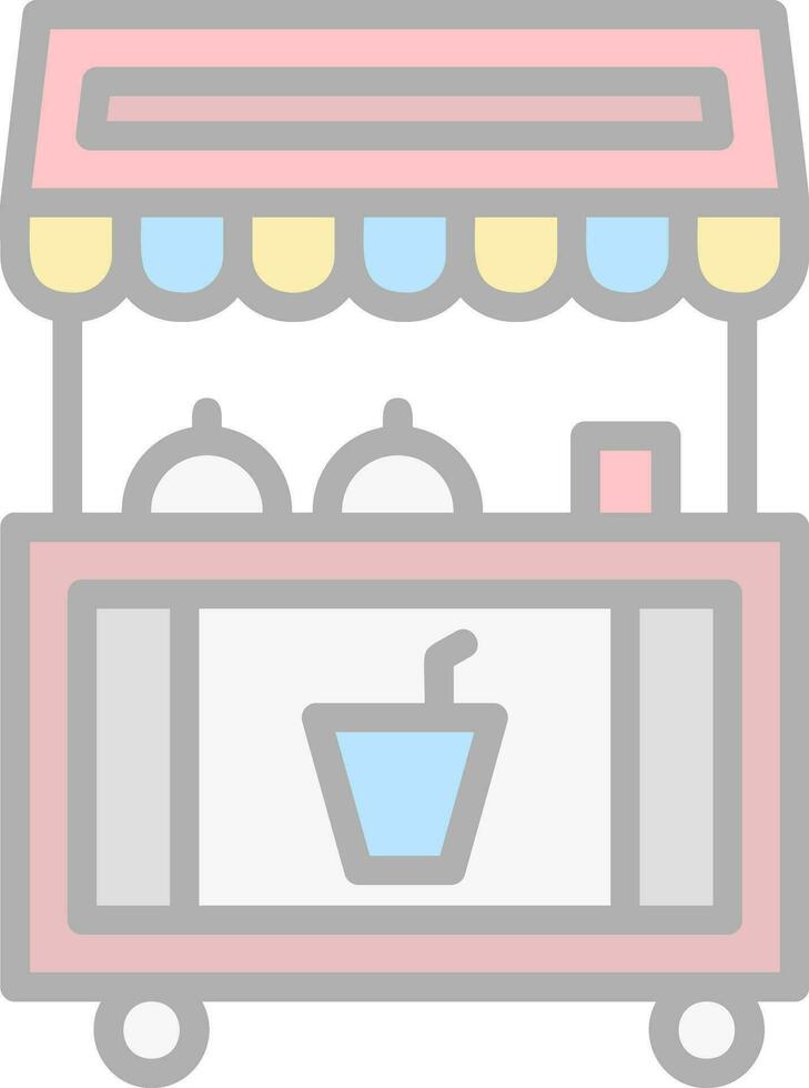 Food-Stand-Vektor-Icon-Design vektor