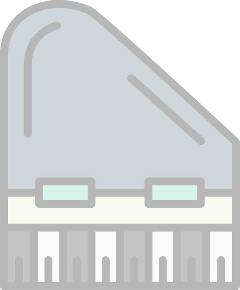 Klavier-Vektor-Icon-Design vektor