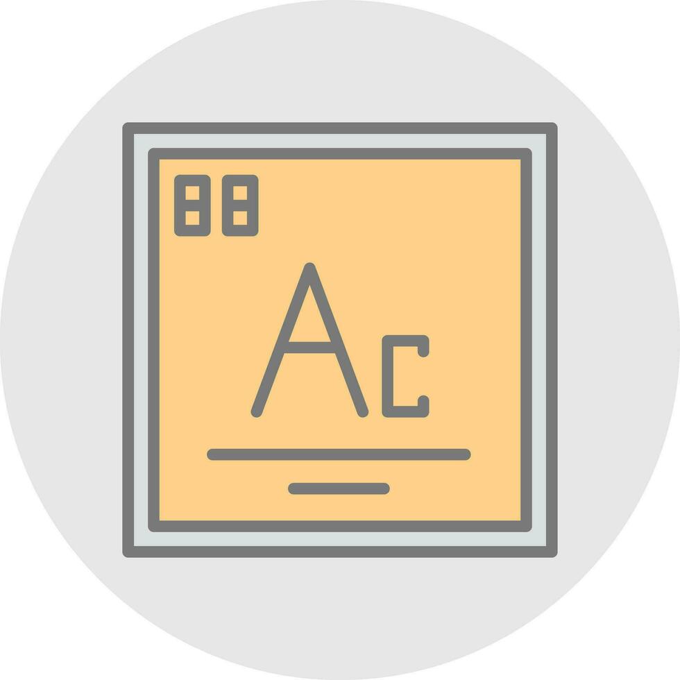 Aktinium Vektor Symbol Design