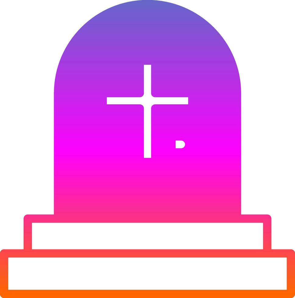 Friedhof-Vektor-Icon-Design vektor