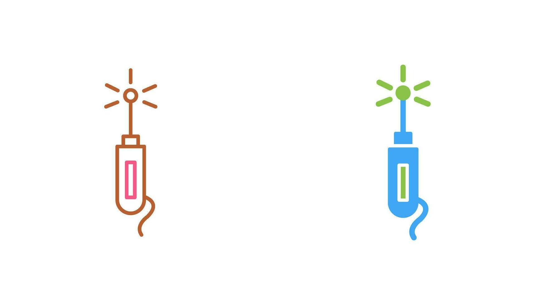 Laserstift-Vektorsymbol vektor