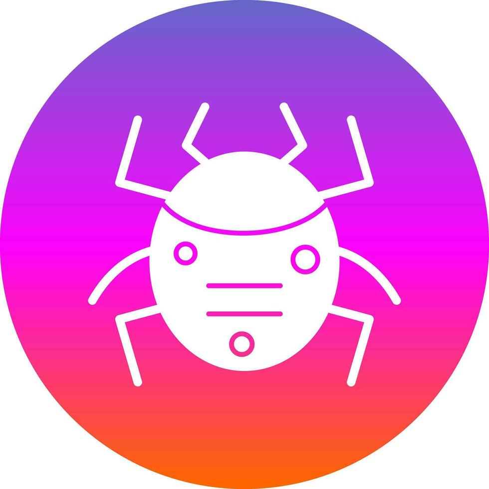 Bug-Vektor-Icon-Design vektor