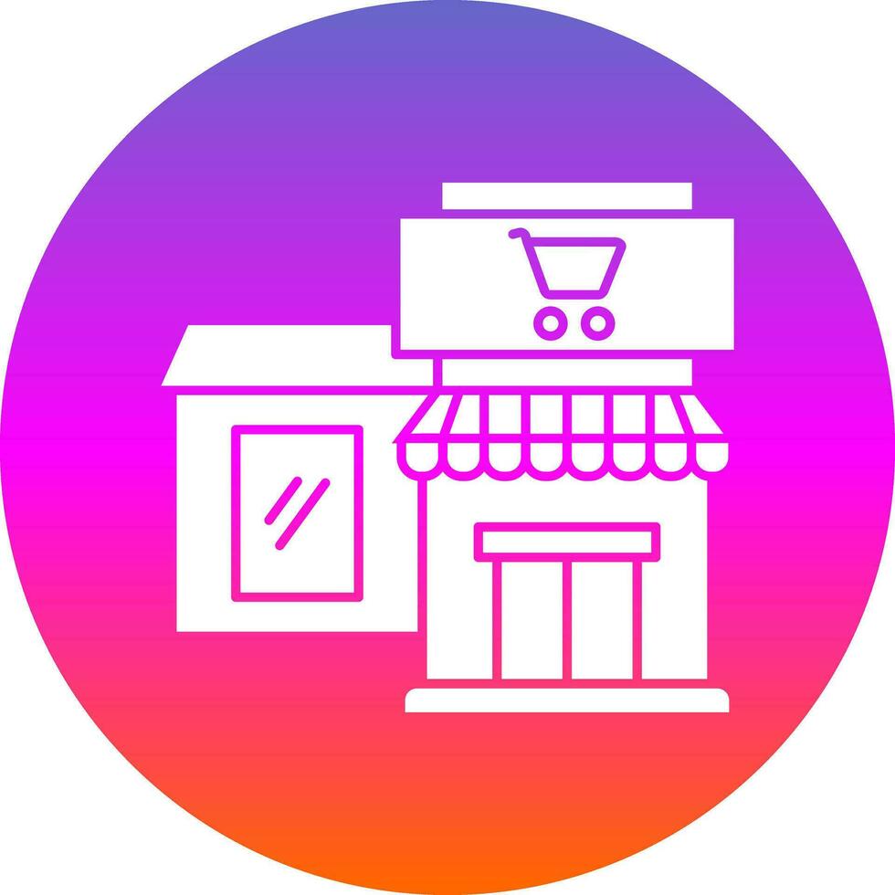 Supermarkt-Vektor-Icon-Design vektor