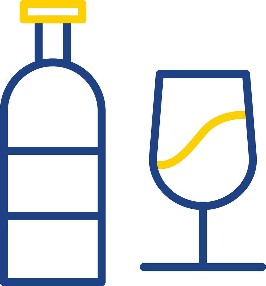 Weinflaschen-Vektor-Icon-Design vektor