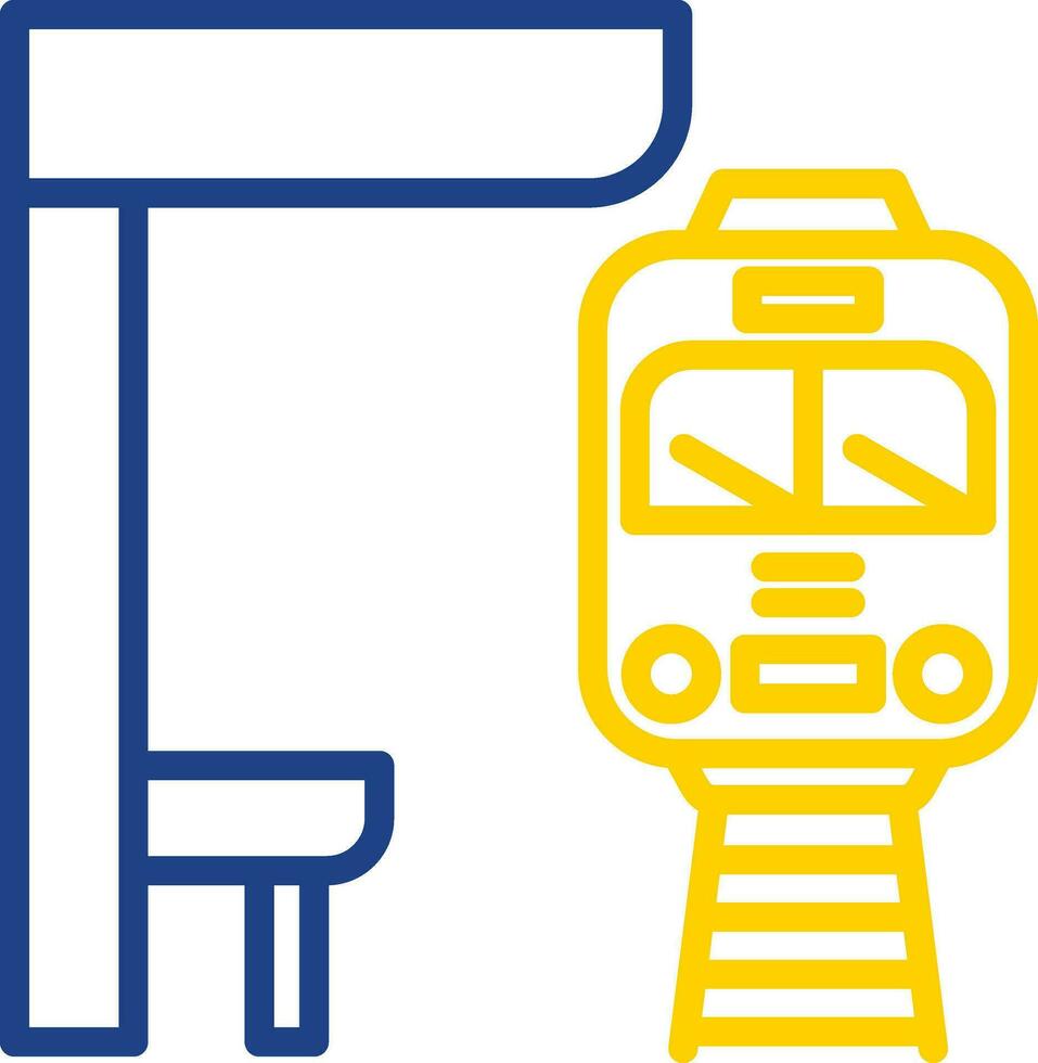 U-Bahn-Vektor-Icon-Design vektor