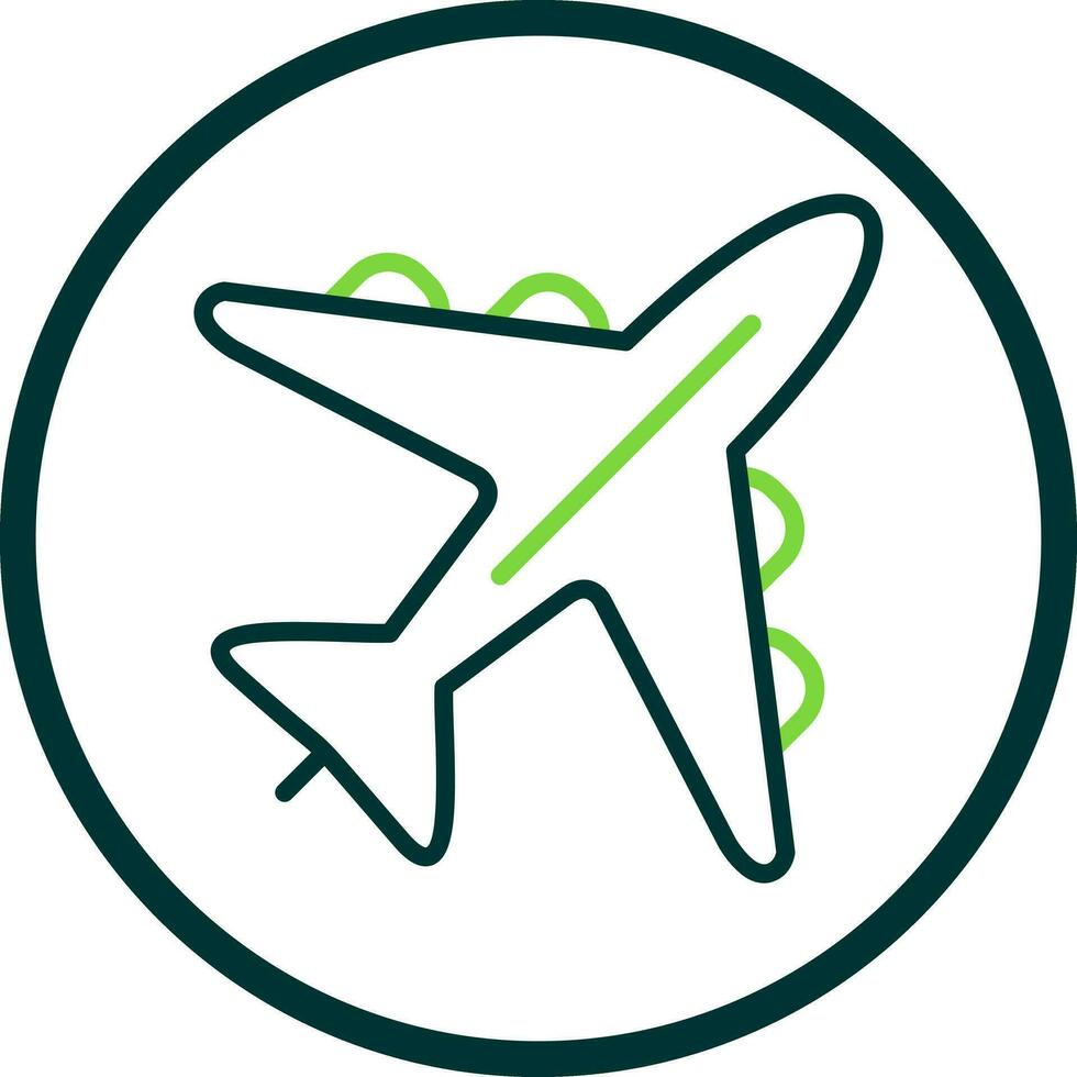 Flugzeug-Vektor-Icon-Design vektor