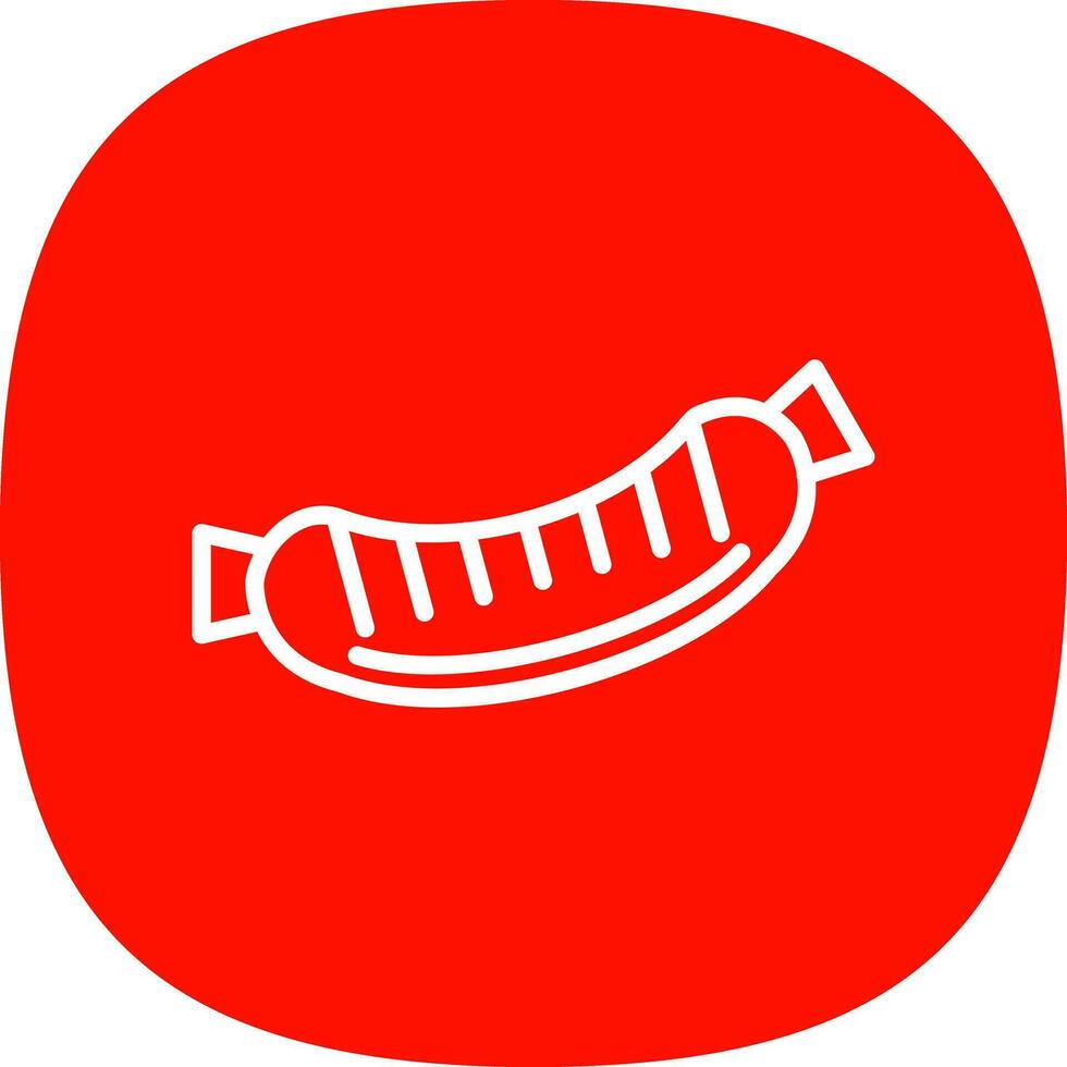 Wurst-Vektor-Icon-Design vektor