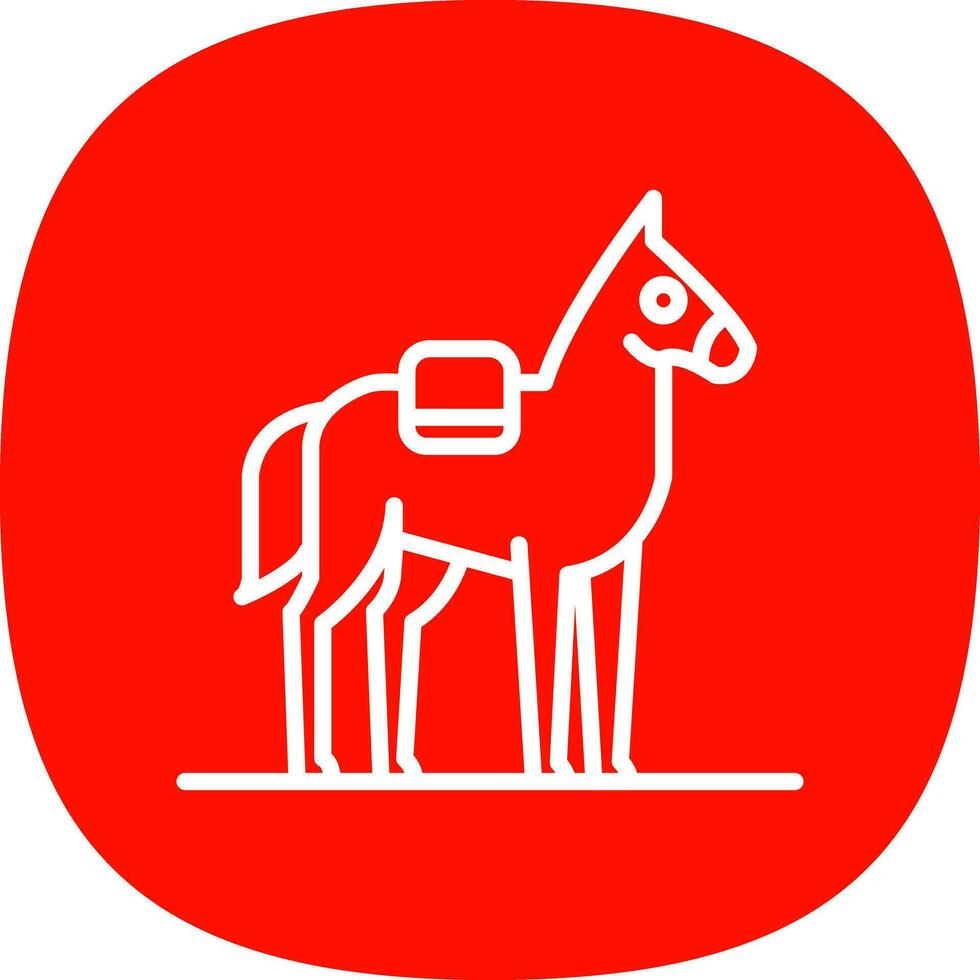 Pferd-Vektor-Icon-Design vektor