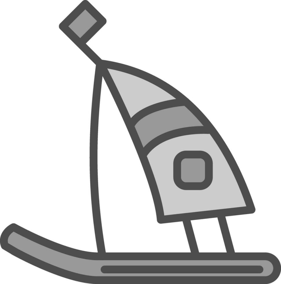 Windsurf-Vektor-Icon-Design vektor