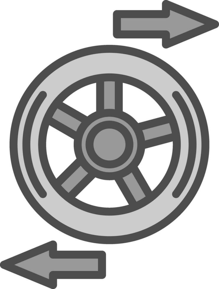 Rad Ausrichtung Vektor Symbol Design