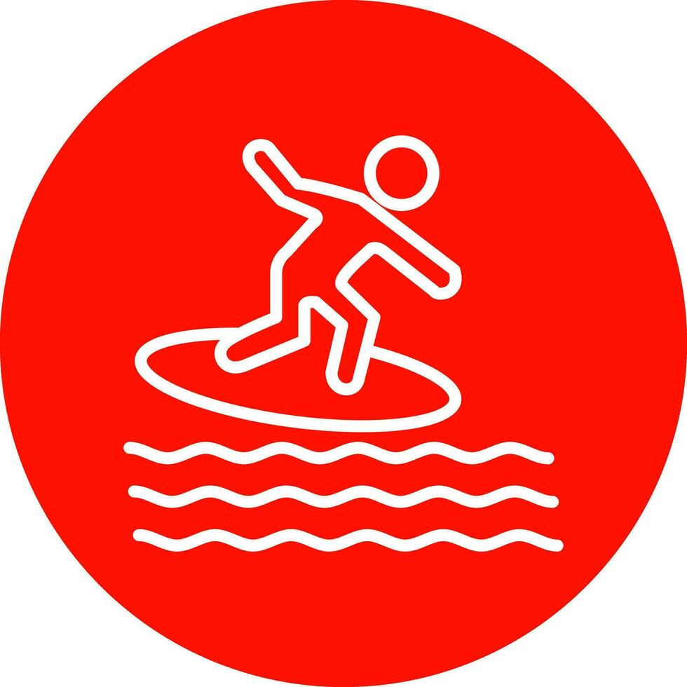 Surfen-Vektor-Icon-Design vektor