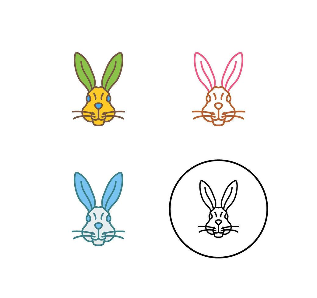 Kaninchen-Vektor-Symbol vektor