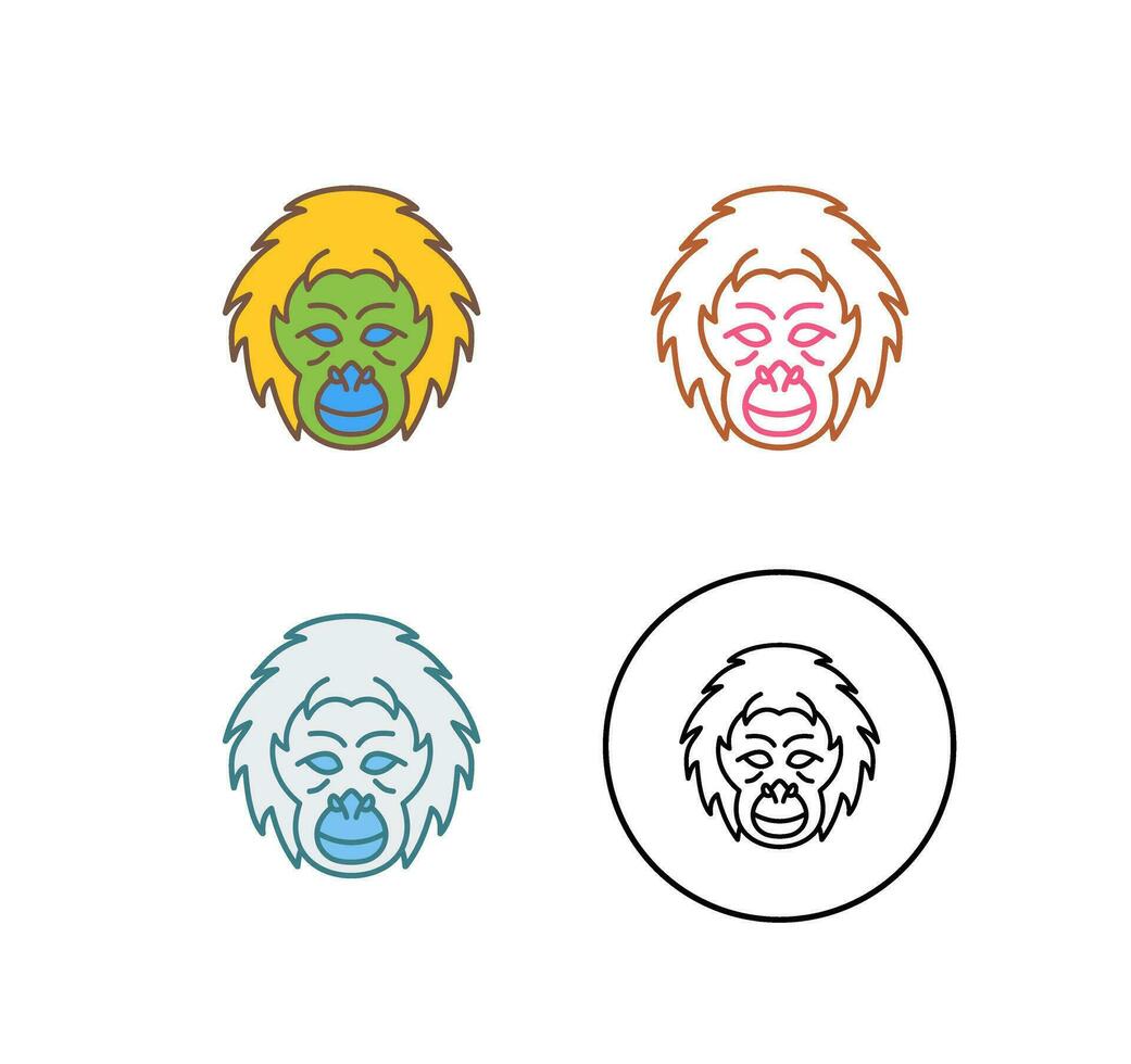 Orang-Utan-Vektorsymbol vektor