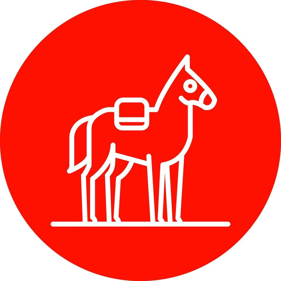 Pferd-Vektor-Icon-Design vektor