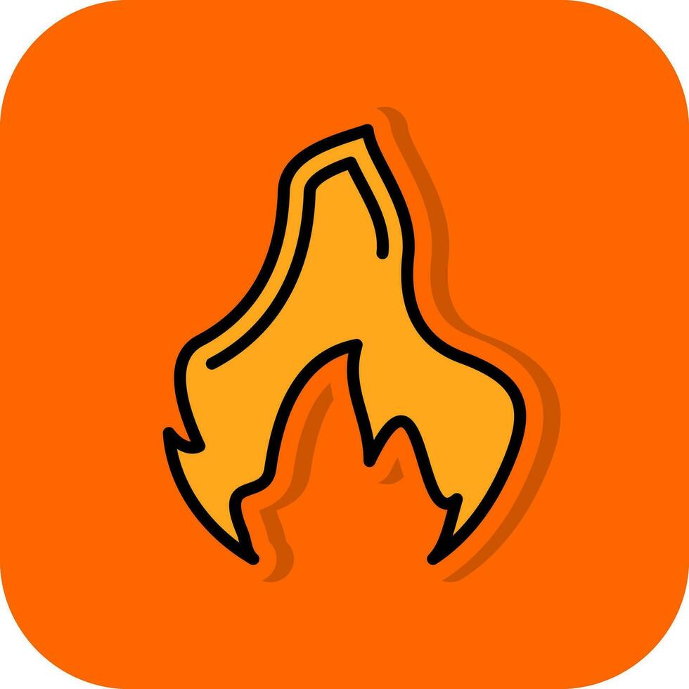 Feuer-Vektor-Icon-Design vektor