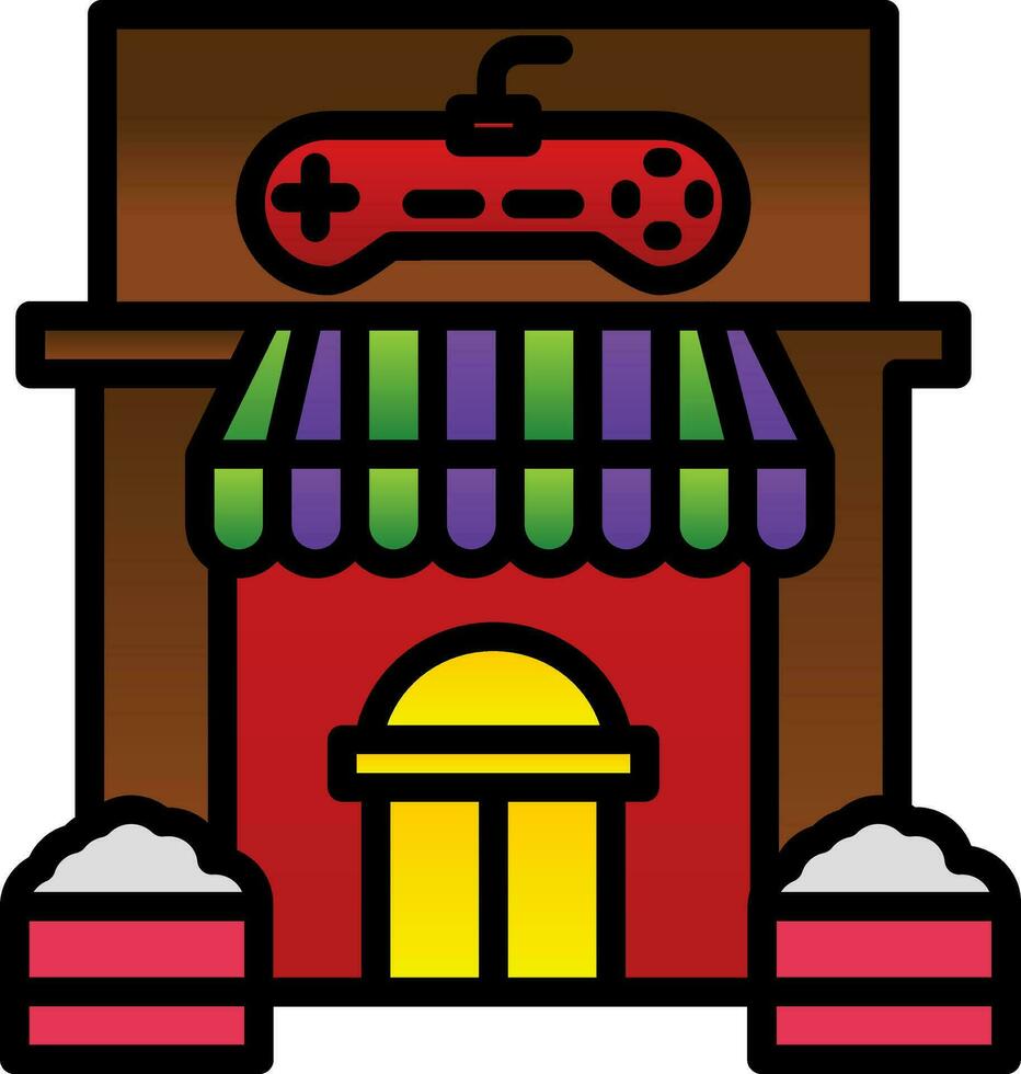 Game Store-Vektor-Icon-Design vektor