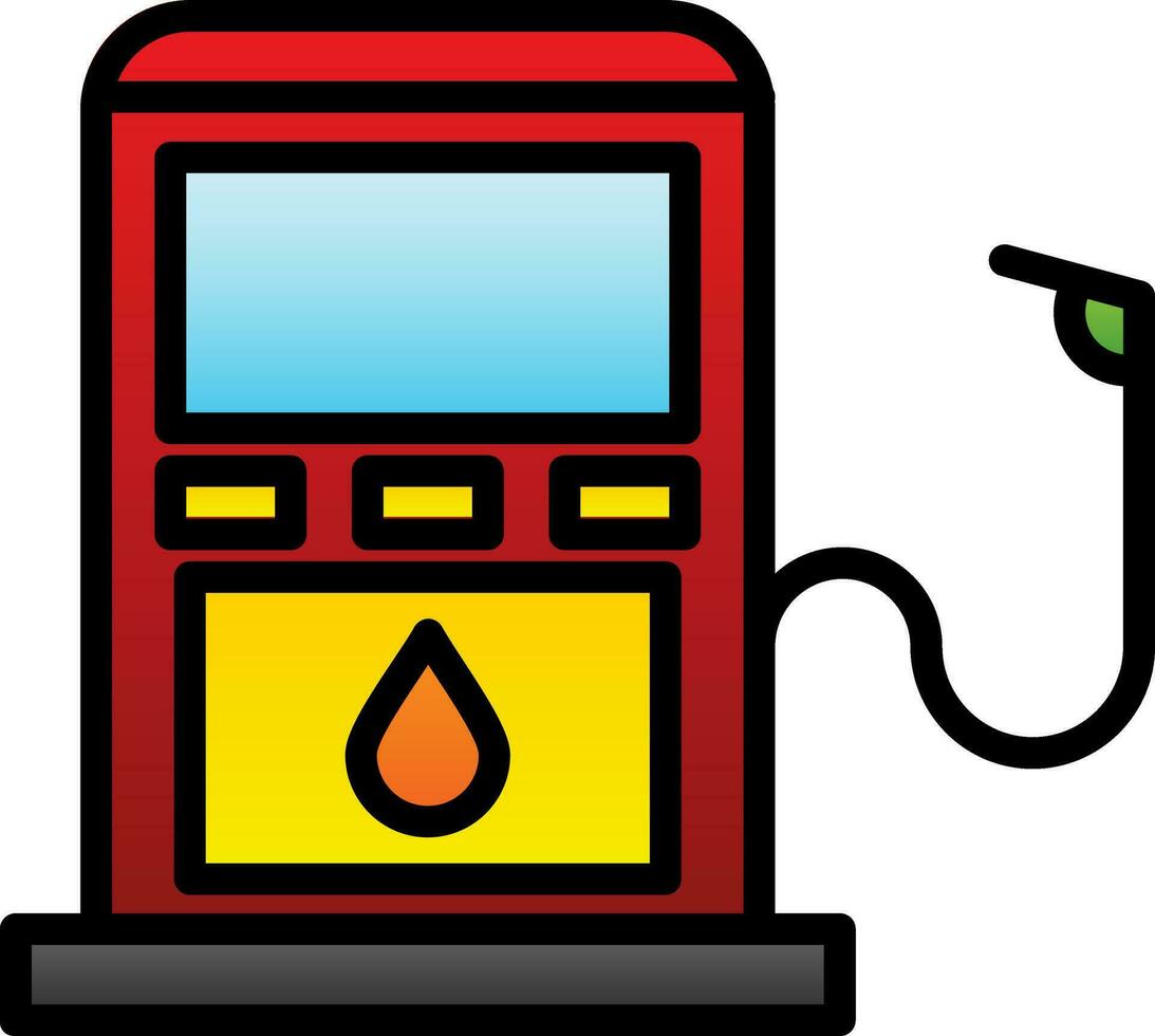 gas pump vektor ikon design