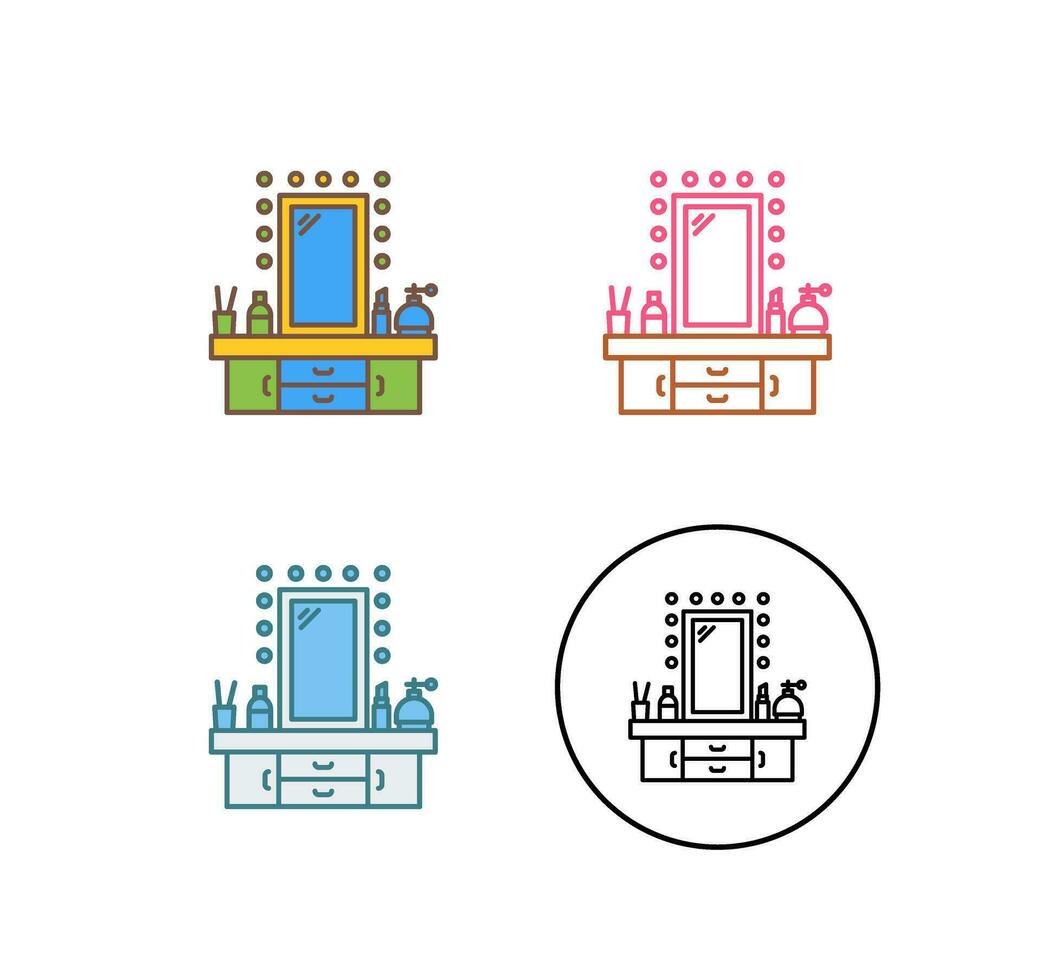 Schminktisch-Vektorsymbol vektor