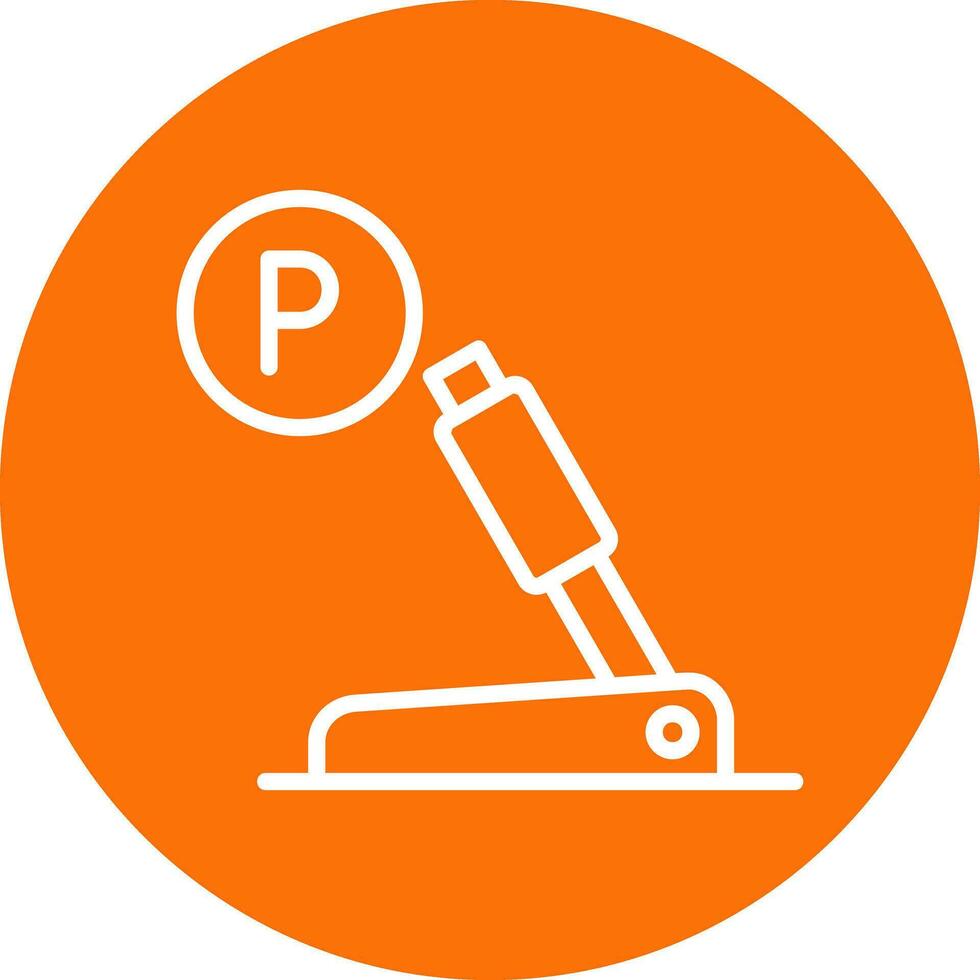 Parkplatz Bremse Vektor Symbol Design