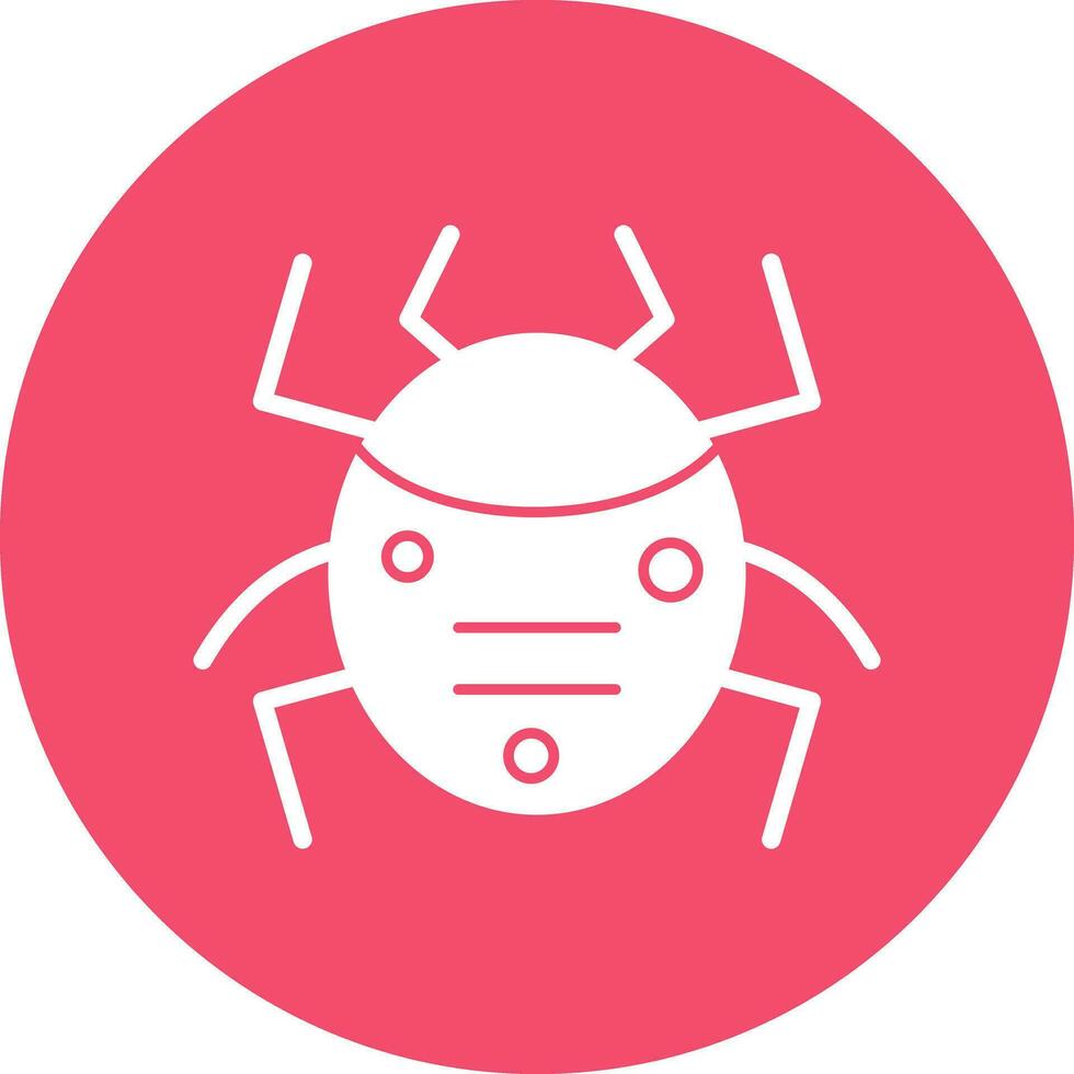 Bug-Vektor-Icon-Design vektor