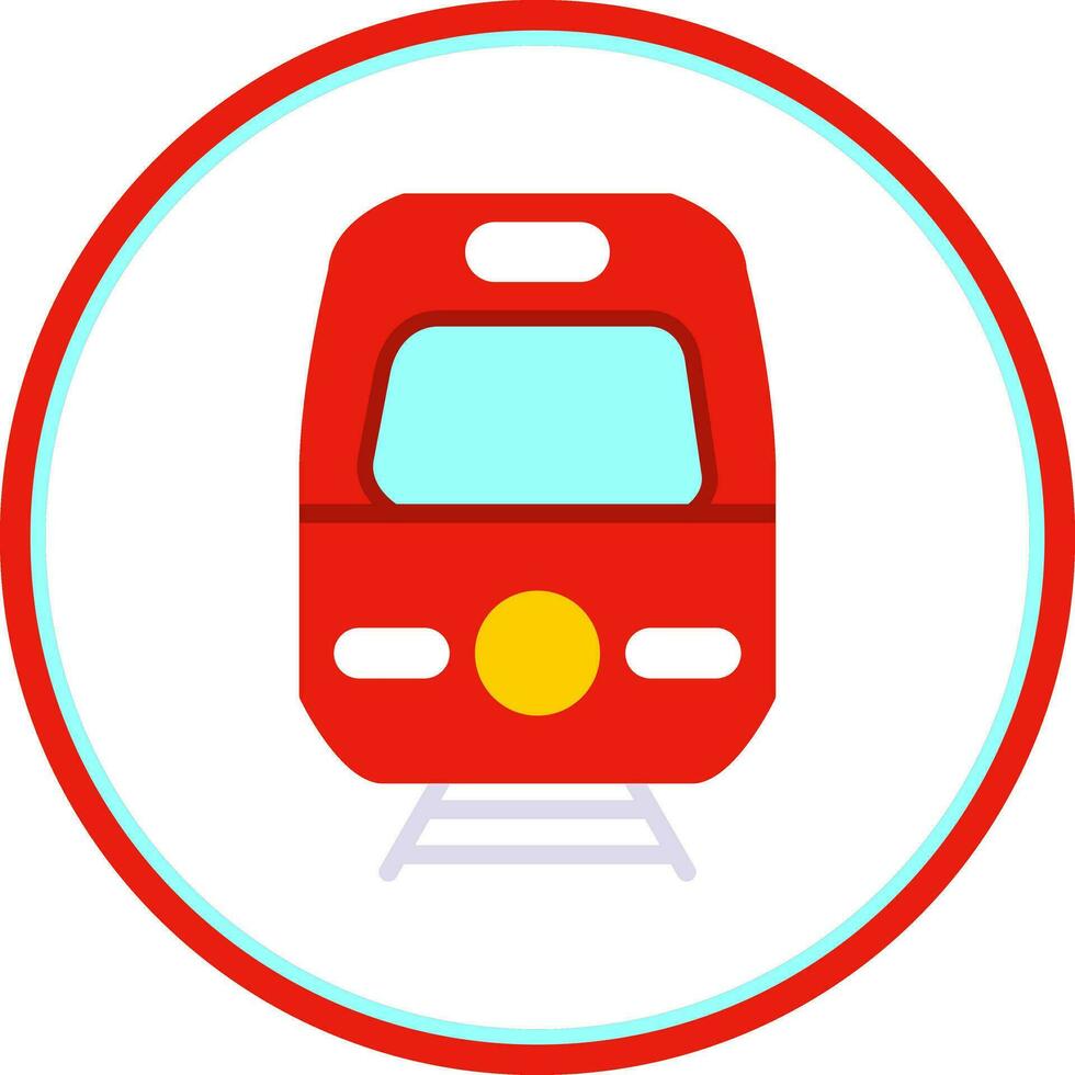 U-Bahn-Vektor-Icon-Design vektor