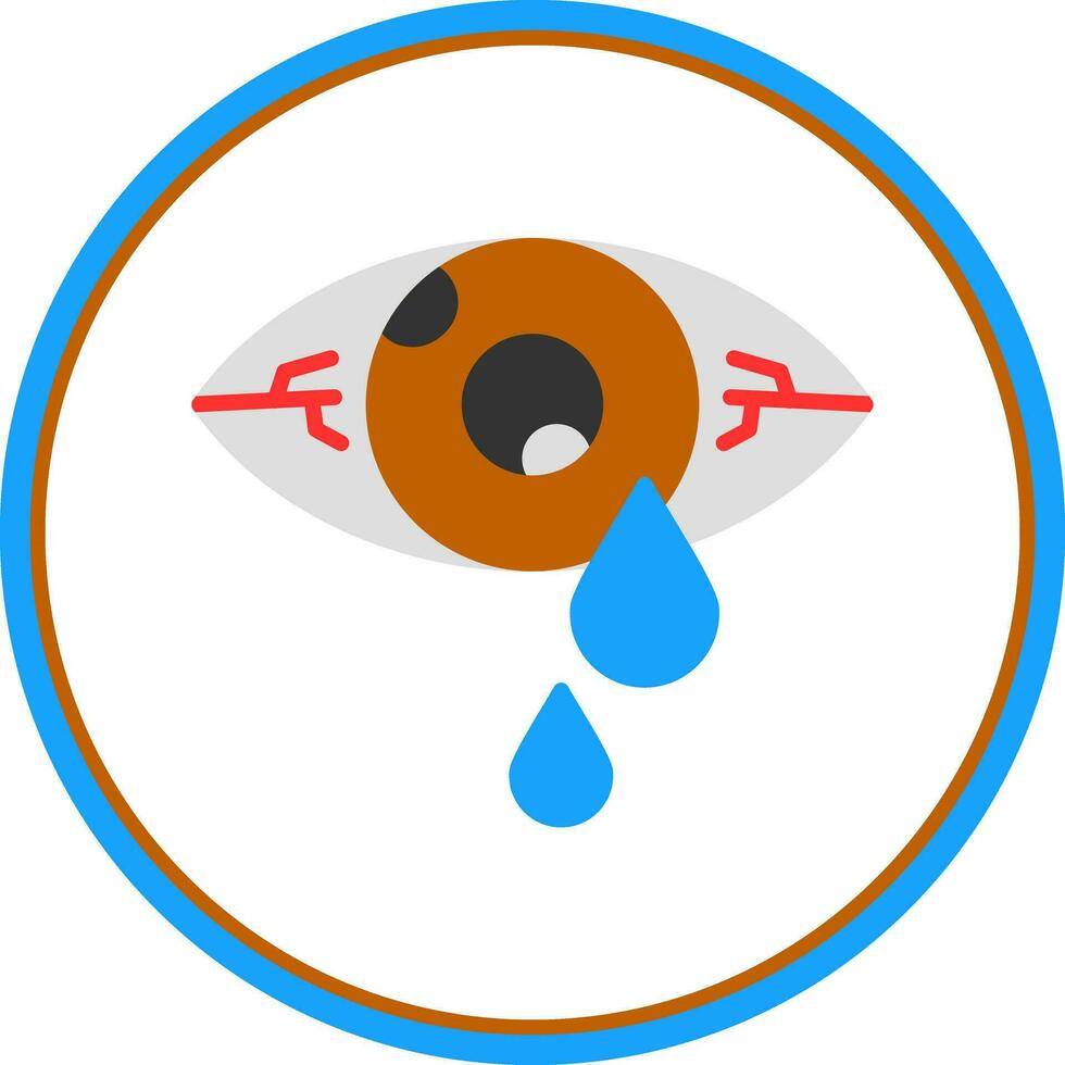 Konjunktivitis-Vektor-Icon-Design vektor