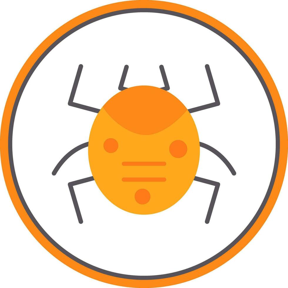 Bug-Vektor-Icon-Design vektor