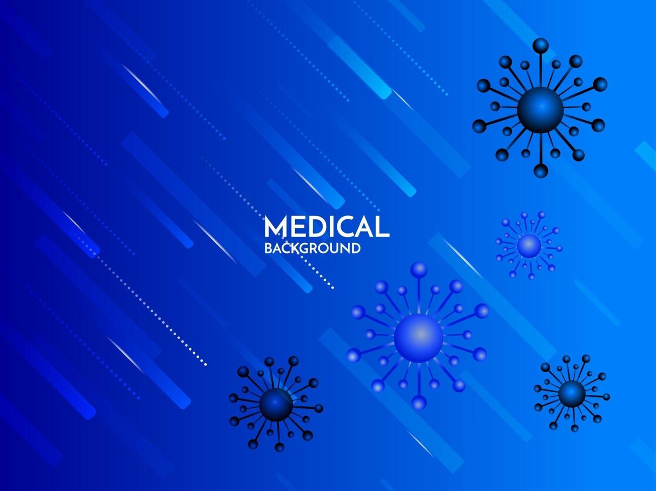 blå vård- och medicinsk bakgrund med plustecken vektor