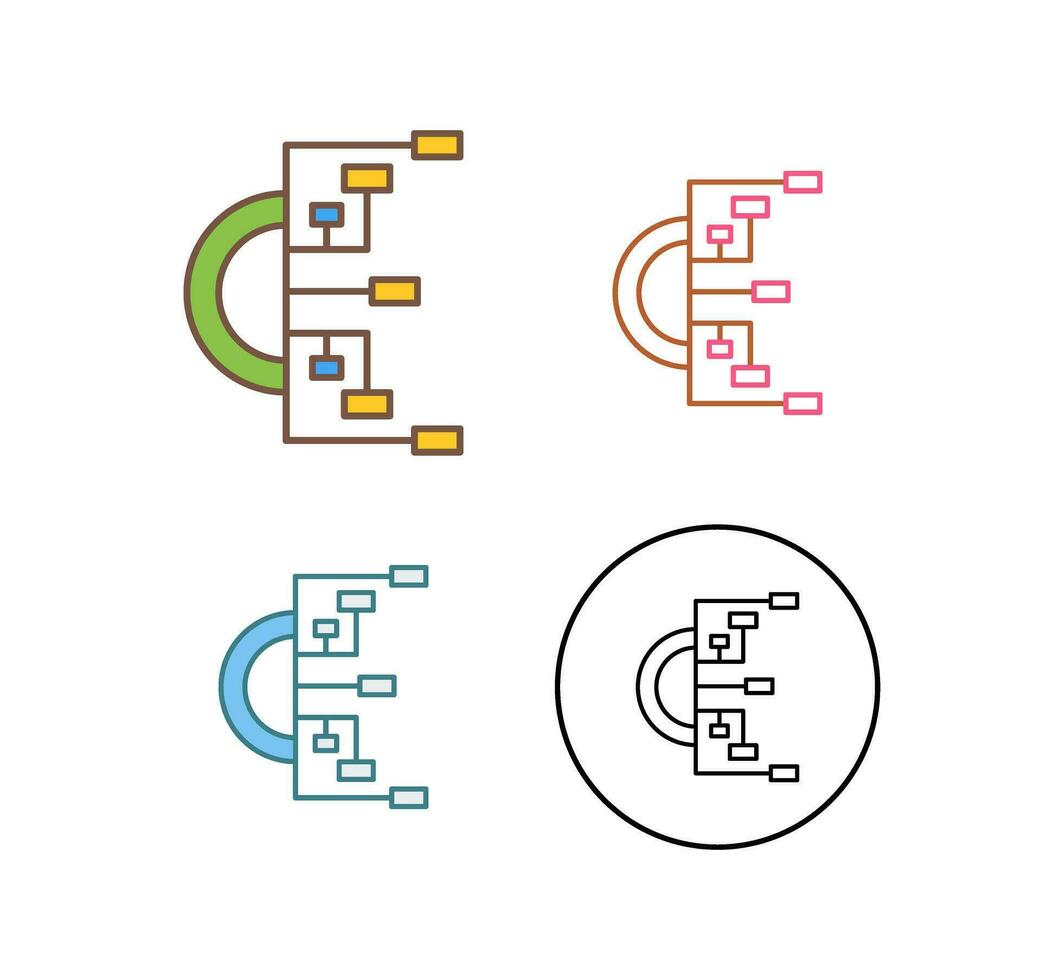 Flussdiagramm-Vektorsymbol vektor