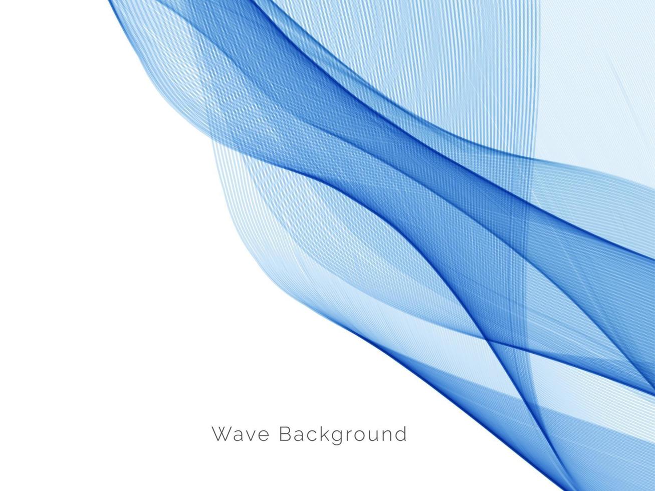 dekorativer Hintergrund des abstrakten blauen Wellenentwurfs vektor