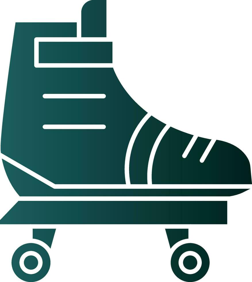 Rollschuh-Vektor-Icon-Design vektor