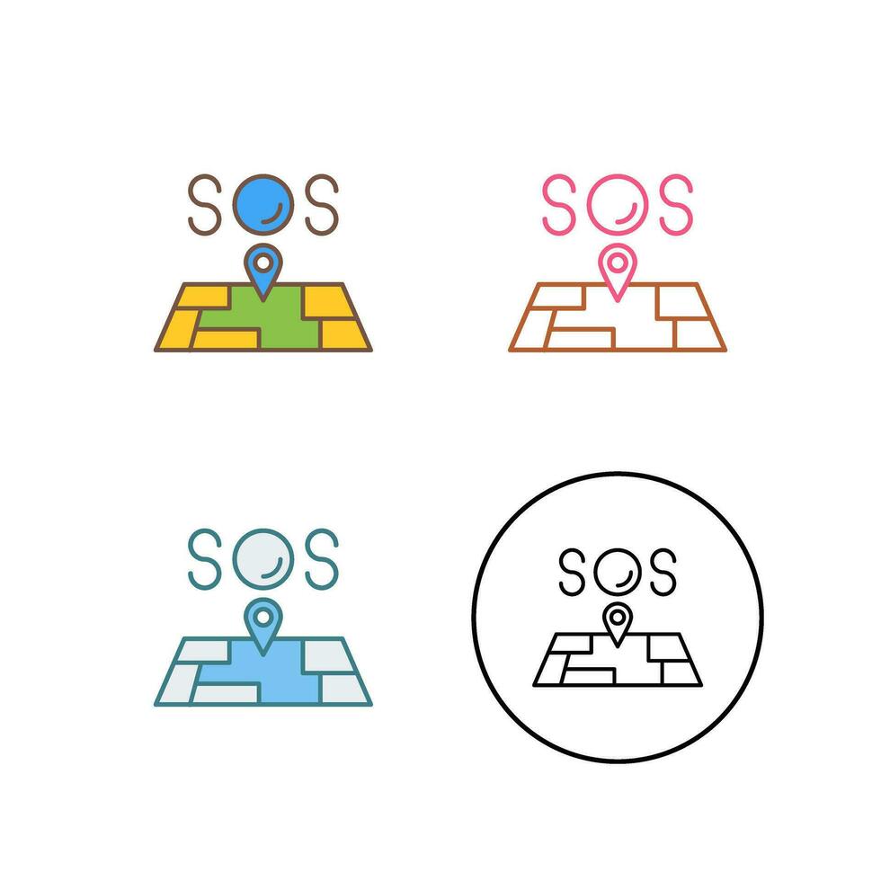 SOS-Vektorsymbol vektor