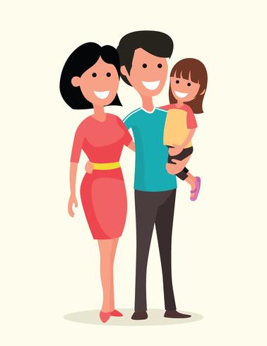 Familienannahme-Illustration vektor