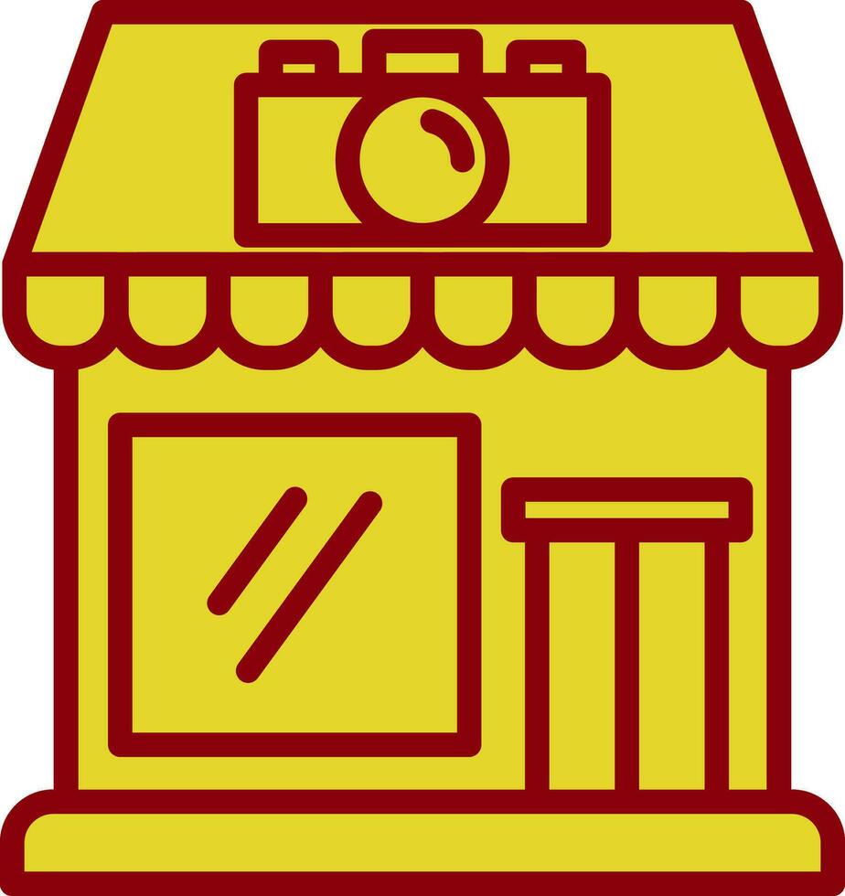 Kamera-Shop-Vektor-Icon-Design vektor