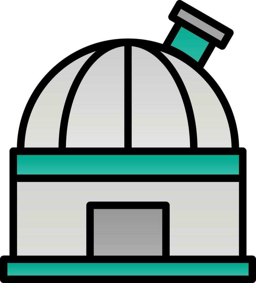 Observatorium-Vektor-Icon-Design vektor