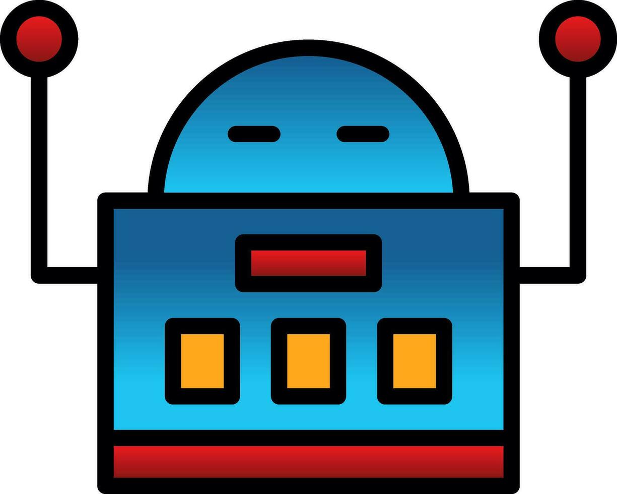 Roboter-Vektor-Icon-Design vektor