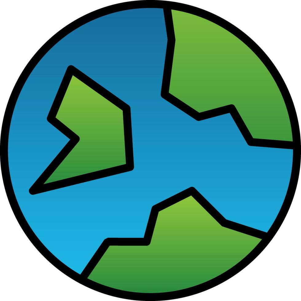 Erde-Vektor-Icon-Design vektor